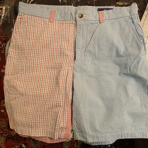 Vineyard Vines Seersucker Men's Patchwork Shorts